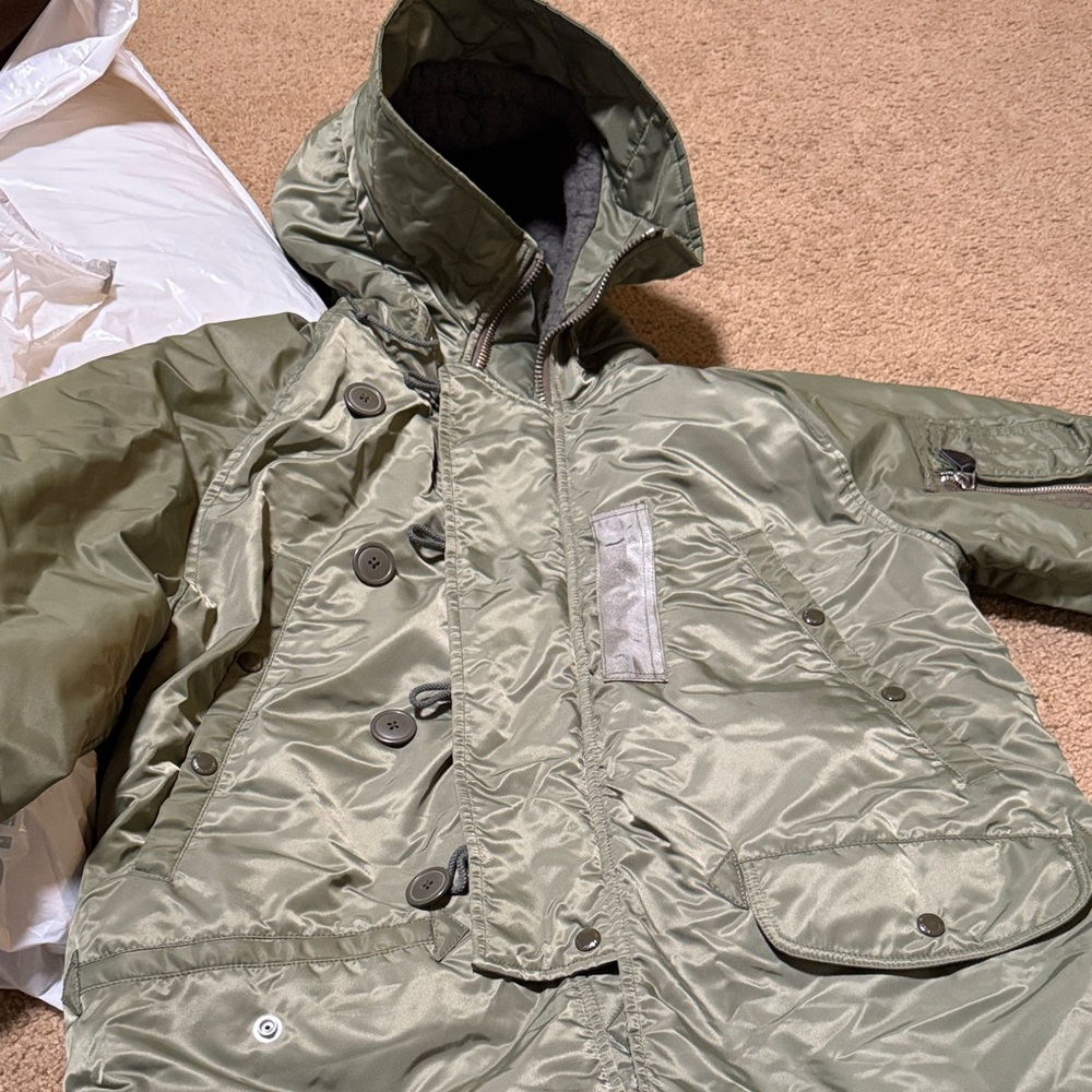 Women's Olive Puffer Jacket